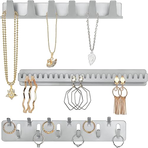 lot de 3 porte bijoux en metal - E-menage