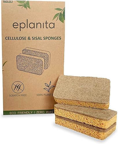 eplanita - Lot de 3 éponges à récurer