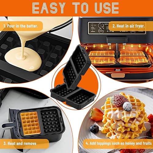 kit de 2 moules en silicone pour friteuse à air chaud
