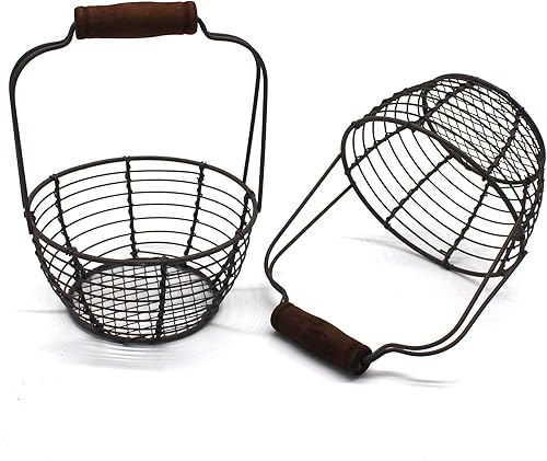 CVHOMEDECO- Lot de 2 mini paniers à œufs - E-menage