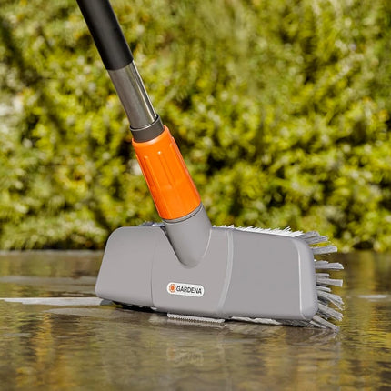 Washing mop with scraper