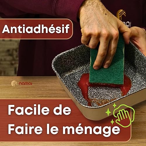 NAMAI - Plaque de cuisson pour friteuse à air  20 x 20 cm