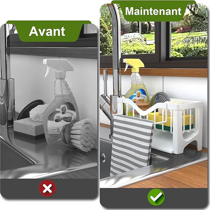 Organisateur pour éponges d'évier de cuisine