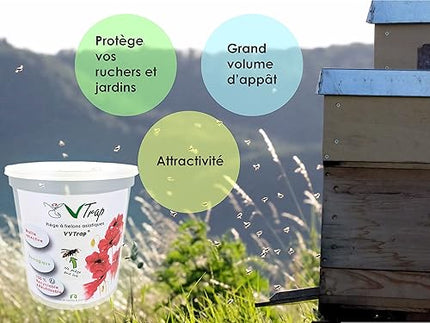 VVTrap -  Lot de 2  Piège à frelons asiatiques sélectif Vespa Velutina