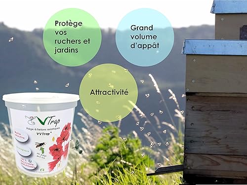 VVTrap - Lot de 2 Piège à frelons asiatiques sélectif Vespa Velutina - E-menage