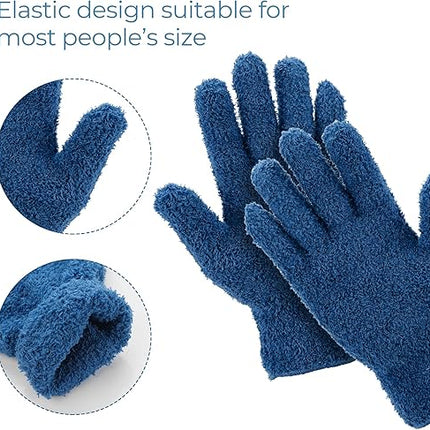 lot de 2 paires de gants de nettoyage en microfibre