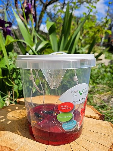 VVTrap - Lot de 2 Piège à frelons asiatiques sélectif Vespa Velutina - E-menage