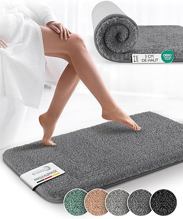 Beautissu BeauMare  - FL Tapis de Bain Absorbant et Antidérapant 80x50 cm