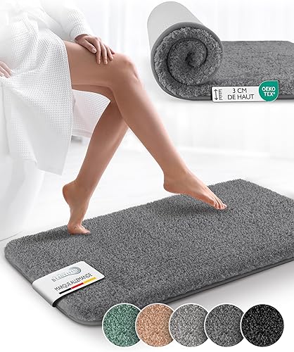 Beautissu BeauMare  - FL Tapis de Bain Absorbant et Antidérapant 80x50 cm