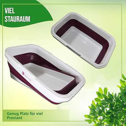 Altera la Vita - Panier à provisions pliable de 15 litres