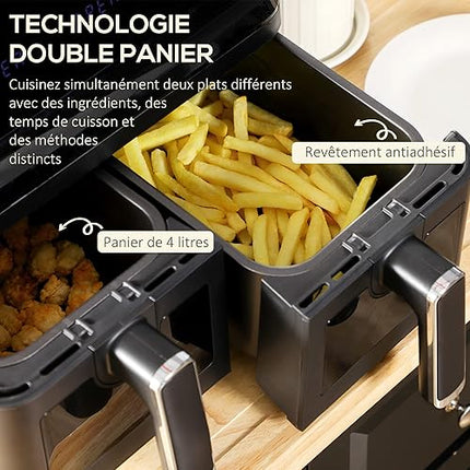 HOMCOM-  Friteuse à air 2500w ,8L