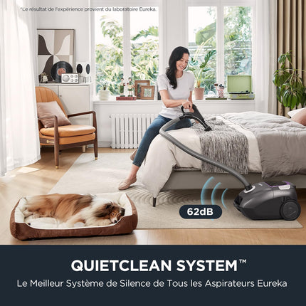 Eureka NEN300 Compact Cylinder Vacuum Cleaner with Bag