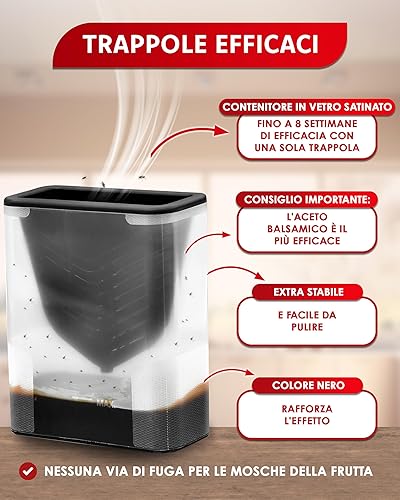 PIC - Lot de 2 Pièges à mouches à fruits - E-menage