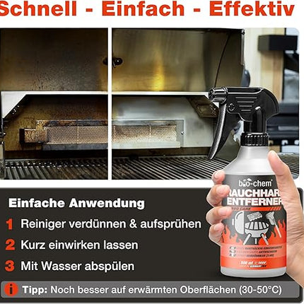 bio-chem Smoke Resin Remover – 1000ml with mixing bottle and cleaning sponge