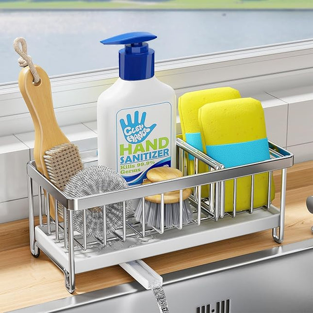 Organisateur pour éponge de cuisine en acier inoxydable 304