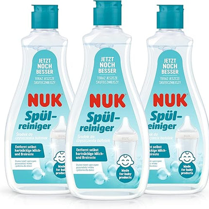 NUK - Lot de 3 nettoyants pour biberon 500 ml - E-menage