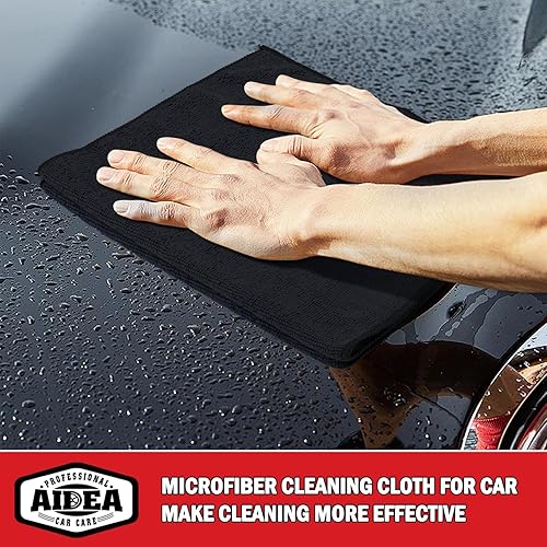 aidea-  lot de 24 pièces de chiffon de nettoyage en microfibre