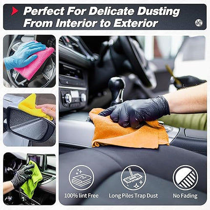 FIXSMITH -  Lot de 100 chiffons de nettoyage en microfibre