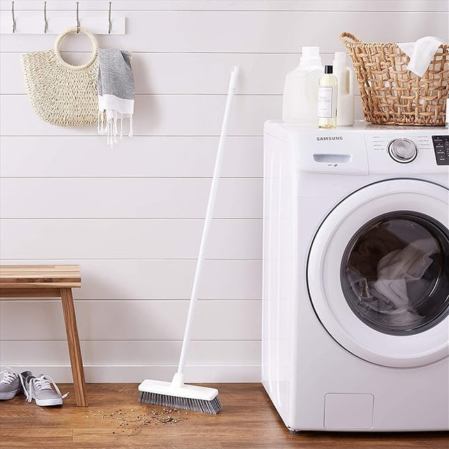 Balai brosse incliné, bleu et blanc - E-menage