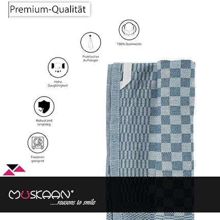 Set of 10 luxury tea towels 50 x 70 cm 100% cotton 210 g/m² 75 g