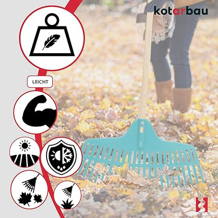 KOTARBAU® - Râteau de jardin en plastique avec 23 dents - E-menage