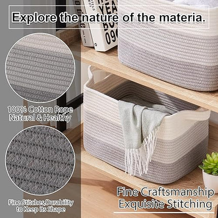 OIAHOMY - Lot de 3 paniers de rangement