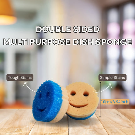 Lot de 3 éponges de cuisine double face