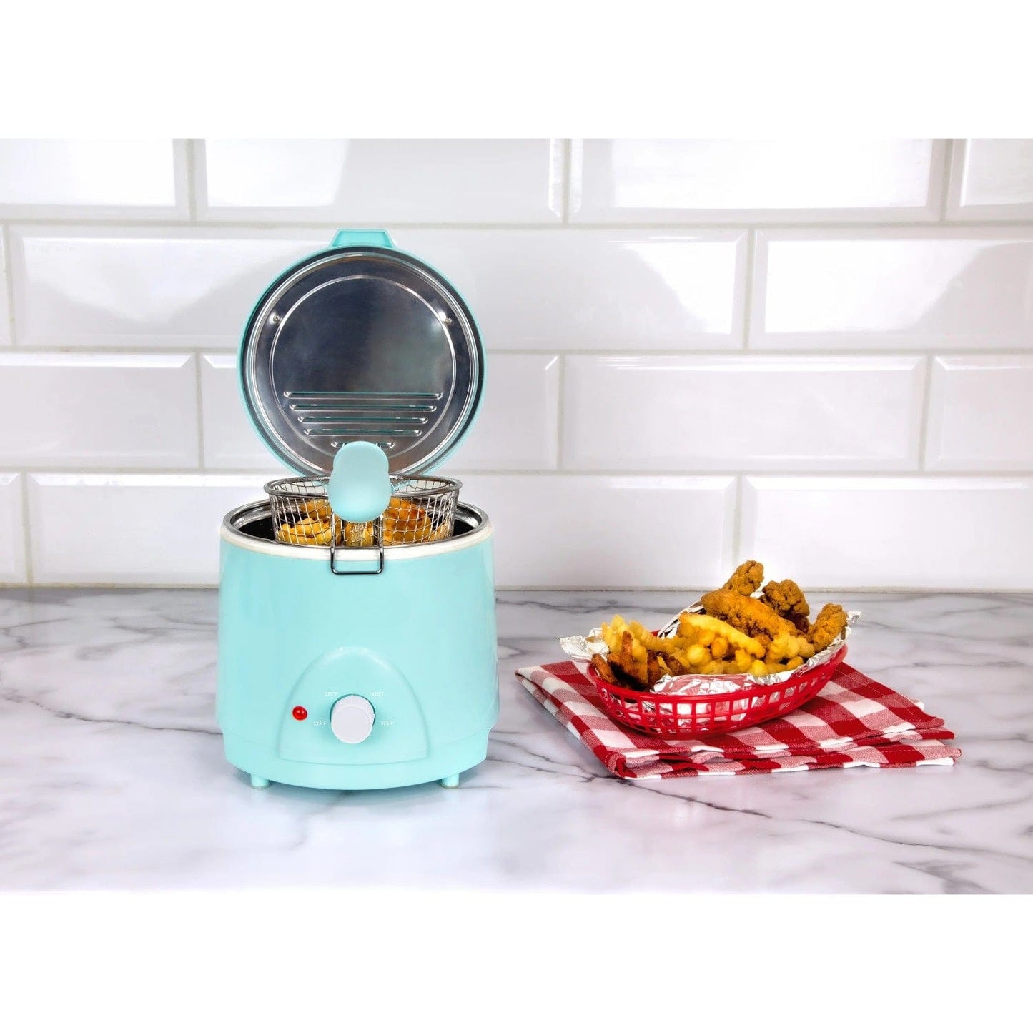 New 1.5-Quart Deep Fryer — Compact, Fast &amp; Stainless Steel for Quick Crispy Cooking!