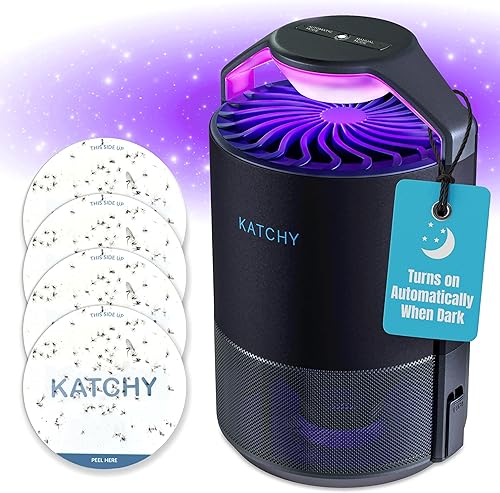 Katchy Midnight - Piège à insectes d'intérieur avec réglage automatique - E-menage