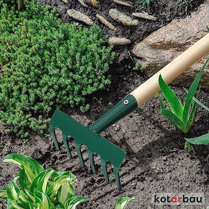 KOTARBAU® - Râteau de jardin avec 6 dents en acier - E-menage