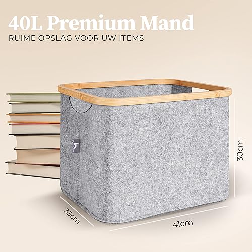 IKEA KALLAX - Panier de rangement en feutre gris - E-menage