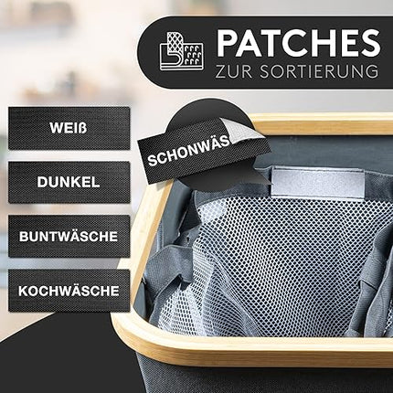 FALKENWERK - Panier à linge avec couvercle 145 l
