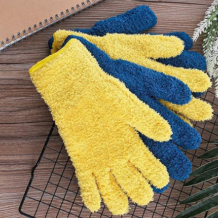 lot de 2 paires de gants de nettoyage en microfibre