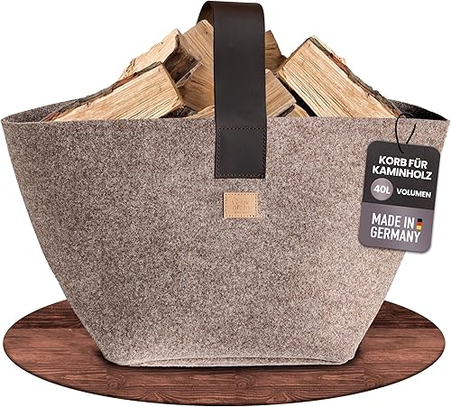 Panier à bois de cheminée - E-menage