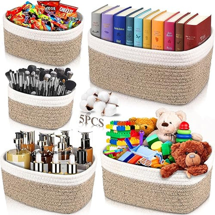 ZHHGOO - Lot de 5 Paniers de Rangement - E-menage