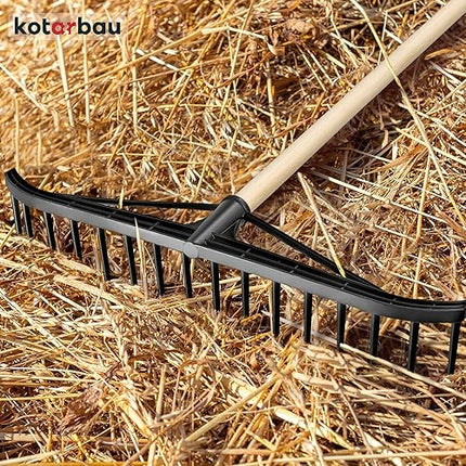 KOTARBAU® - Râteau robuste 610 mm , 18 dents avec manche - E-menage