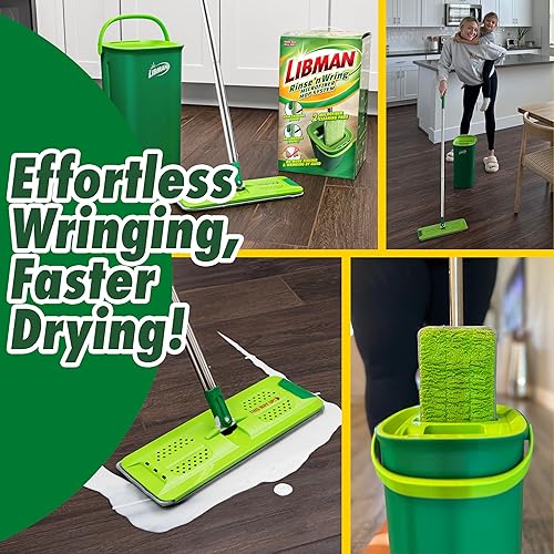 Libman Rinse 'n Wring - Serpillère et seau - E-menage