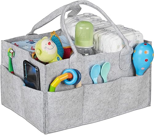 Relaxdays - panier à couches pour bébé - E-menage