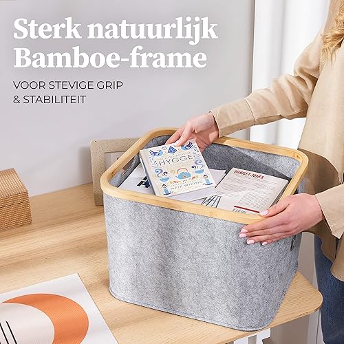 IKEA KALLAX - Panier de rangement en feutre gris - E-menage