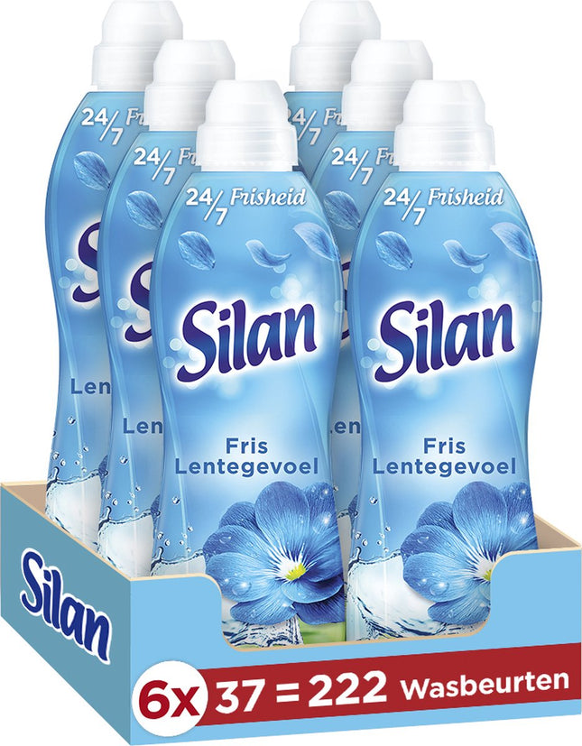 Adoucissant Silan Fris Spring Feeling - Pack économique de 6