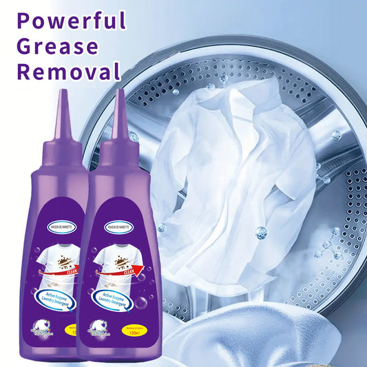 Lessive enzymatique active, détachant pour vêtements, anti-graisse et antirouille - E-menage