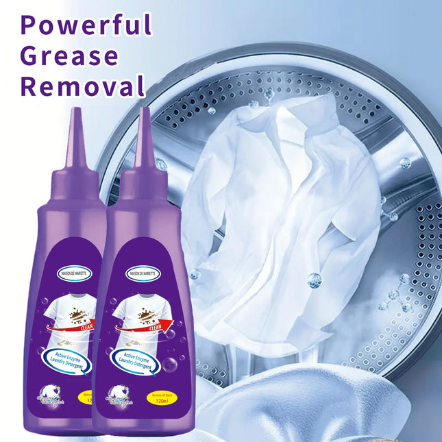 Lessive enzymatique active, détachant pour vêtements, anti-graisse et antirouille - E-menage