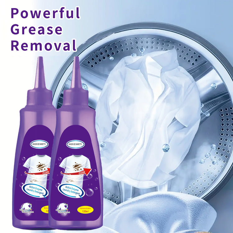 Lessive enzymatique active, détachant pour vêtements, anti-graisse et antirouille - E-menage