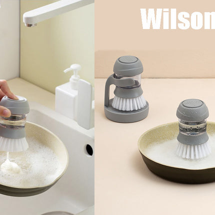 Kitchen Dish Brush with Liquid Dispenser