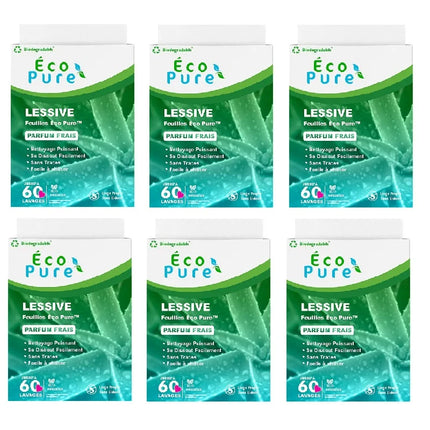 Boîte de 3/6 de lessive en feuilles Eco Pure
