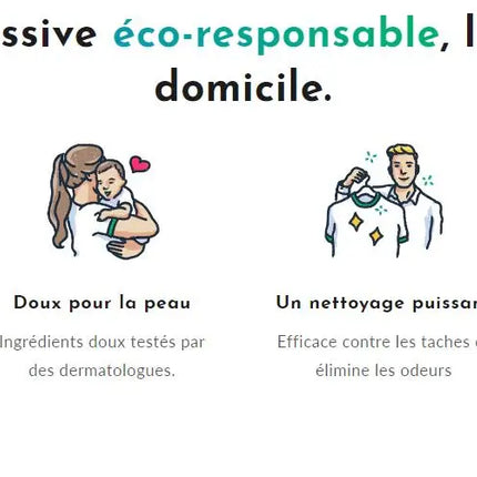 Boîte de 3/6 de lessive en feuilles Eco Pure