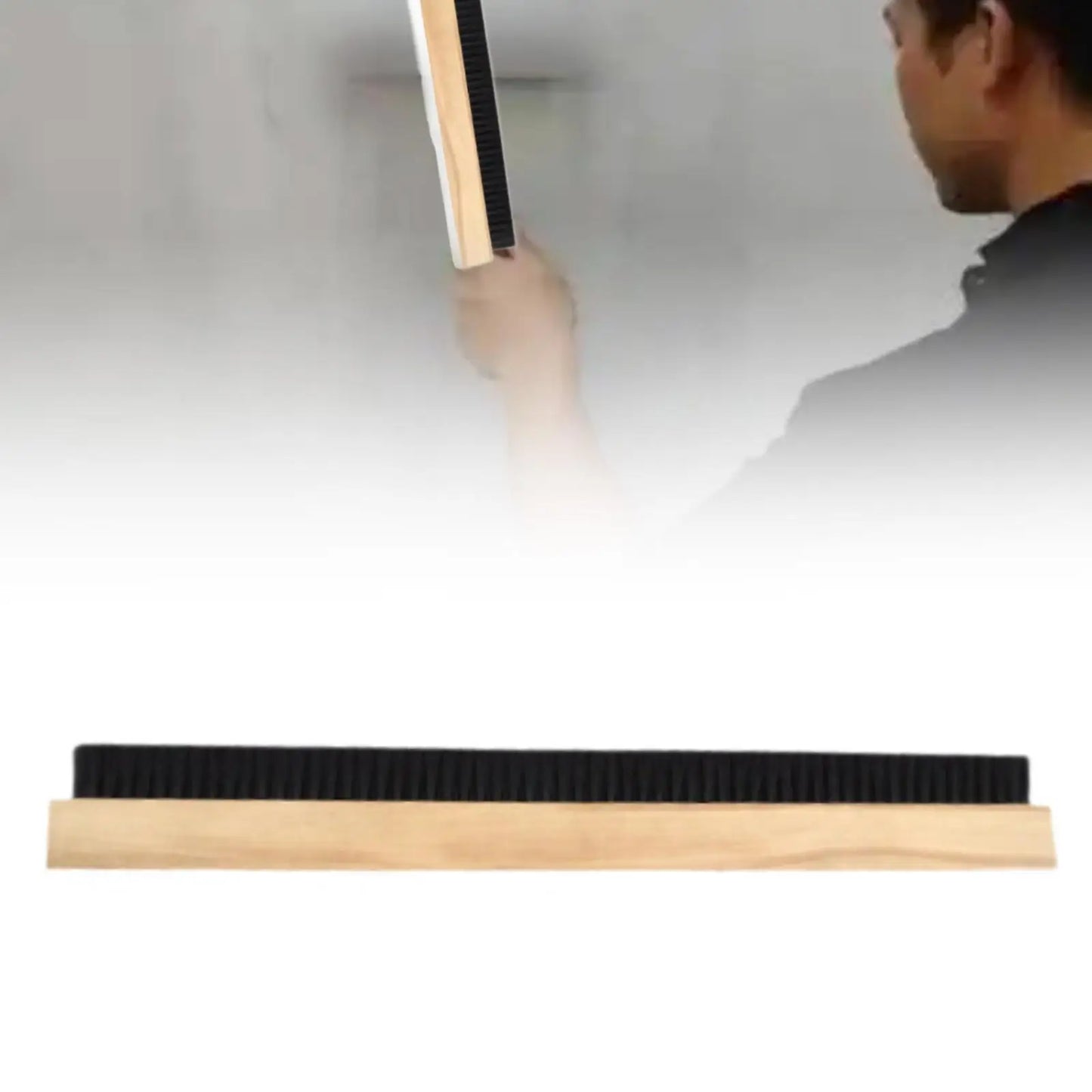 Concrete Broom Three Row Bristles Versatile Construction Site Tool Wall Paint Brush Gifts Concrete Finishing Broom 28 inch Size