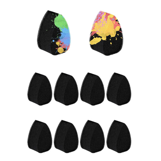 10pcsHalloween Makeup Face Paint Sponge Face Painting Sponges High Density Painting Supplies for Kids Adults Art Work Body Paint