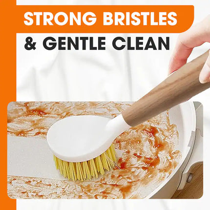 lot  de 3 brosses à vaisselle avec manche