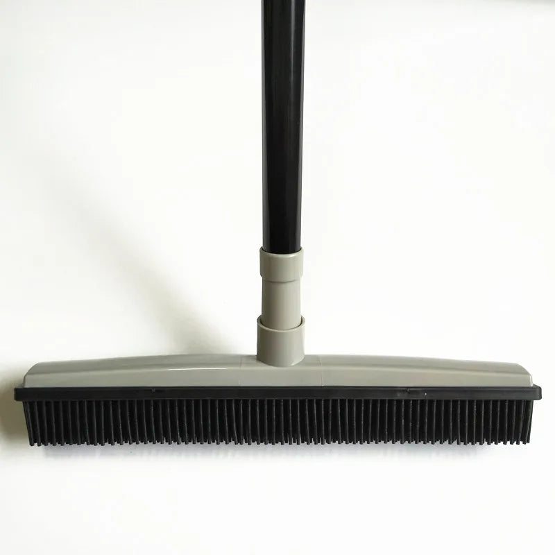 Effortless Telescopic Rubber Broom for Instant Pet Hair &amp; Floor Cleaning